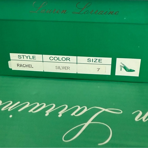 Lauren Lorraine Rachel Silver Heel Size 7 NIB - Picture 7 of 7